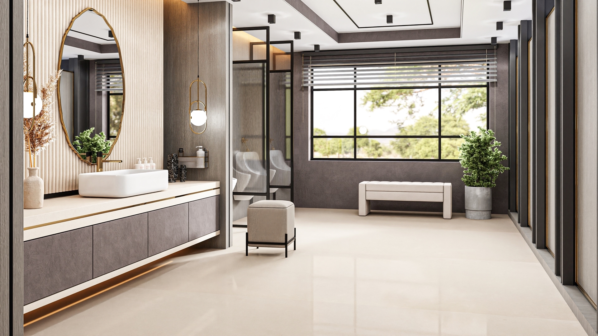SNOW BEIGE  Quartz slab